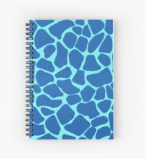 Giraffe Print - Blue Version Spiral Notebook