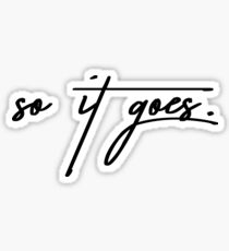 So It Goes Sticker, Taylor Swift Sticker Sticker