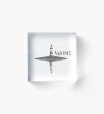 Maine Lighthouse Acrylic Block