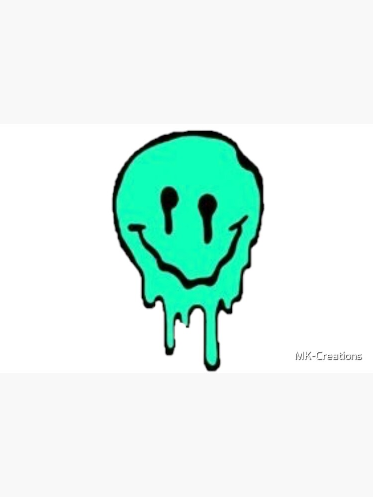 "Melting Smiley Face" Framed Art Print by MK-Creations | Redbubble