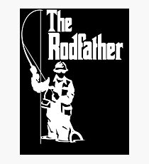 The Rodfather Fishing T Shirt Photographic Print