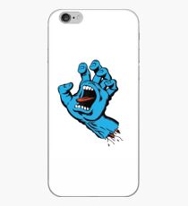 Vinilo o funda para iPhone Etiqueta engomada de la mano gritando santa cruz