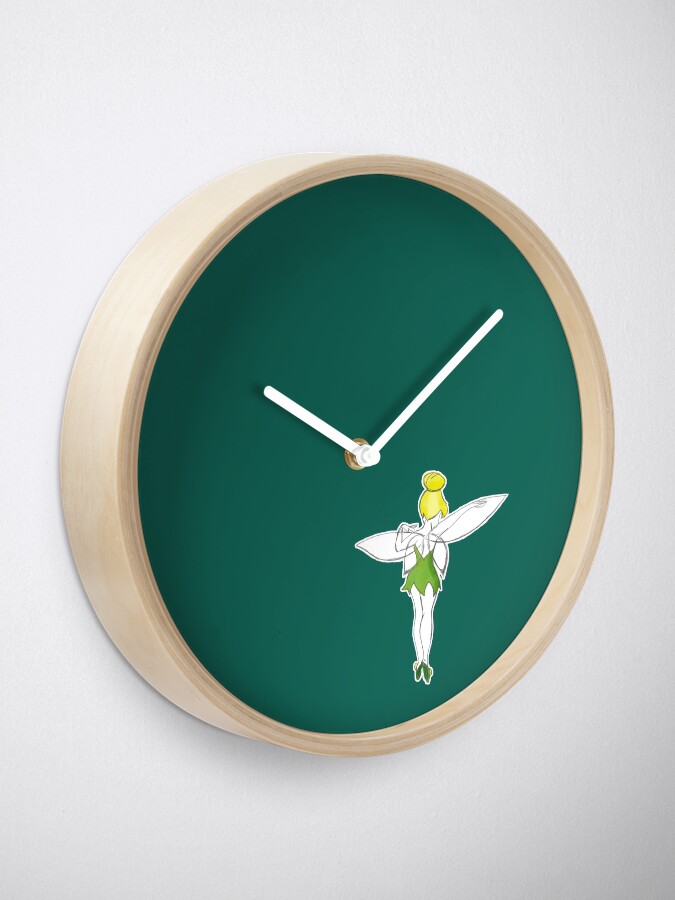 "Tinkerbell" Clock by sarakh95 Redbubble