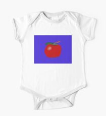 A Single Apple Blue One Piece - Short Sleeve