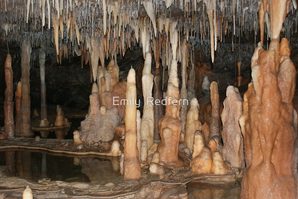 "stalagmites and stalactites" by Emily Redfern | Redbubble