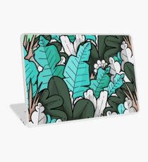 Grüne Dschungelblätter Laptop Skin