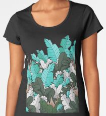Green jungle leaves Women's Premium T-Shirt