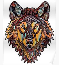 Póster Lobo zen