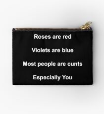Roses are red Studio Pouch
