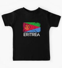 Eritrean Flag Design | Vintage Made In Eritrea Gift Kids Tee