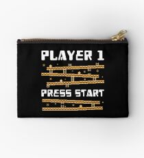 Pixel Art 8-Bit Videogame Gamer Vintage Retro Gift Studio Pouch