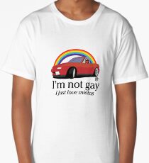 Ich bin nicht schwul Ich liebe meine Miata! Longshirt