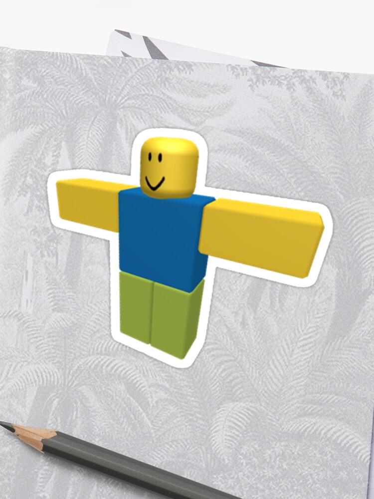 T Pose Roblox Sticker By Levonsan Redbubble - t pose roblox sticker