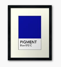 Pantone Blue 072 Framed Print