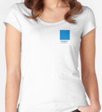 Pantone Process Blue C Women's Fitted Scoop T-Shirt