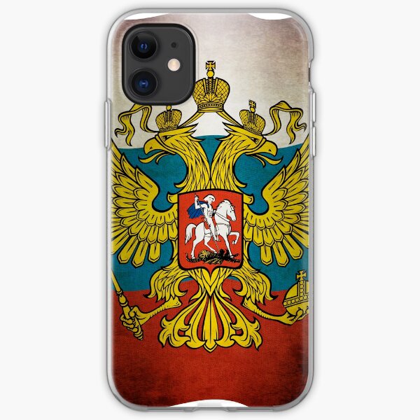 Waving flag of Russia iPhone Soft Case