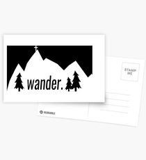 wander. white Postcards