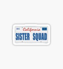 Sister Squad License Plate Sticker