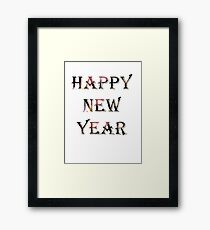 Creative Happy New Year Design Framed Print