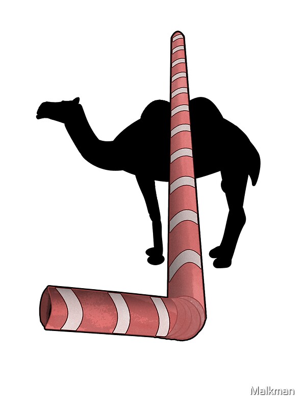 "The Straw That Broke the camel's Back" Stickers by Malkman Redbubble