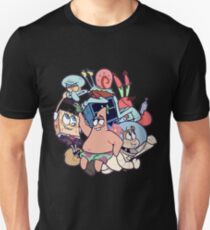 Spongebob Schwammkopf Slim Fit T-Shirt