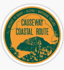 Causway Coastal Route - Northern Ireland T-Shirt + Sticker 3 Sticker