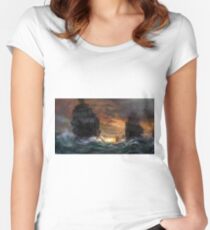 Ships drawn Women's Fitted Scoop T-Shirt