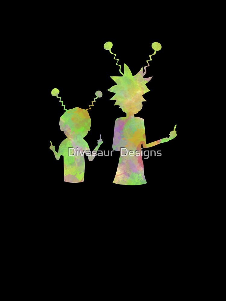 Rick And Morty Silhouette Peace Among Worlds Baby One Piece