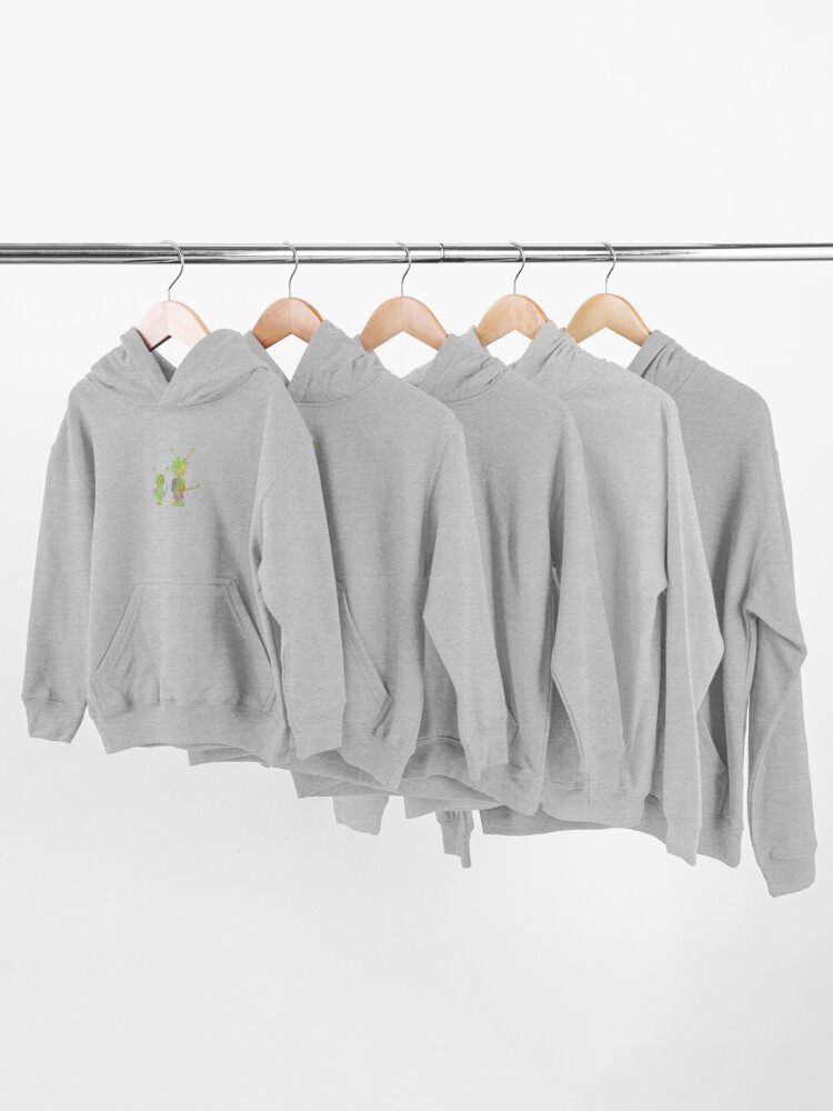 Alternate view of Rick and Morty silhouette - Peace among worlds Kids Pullover Hoodie