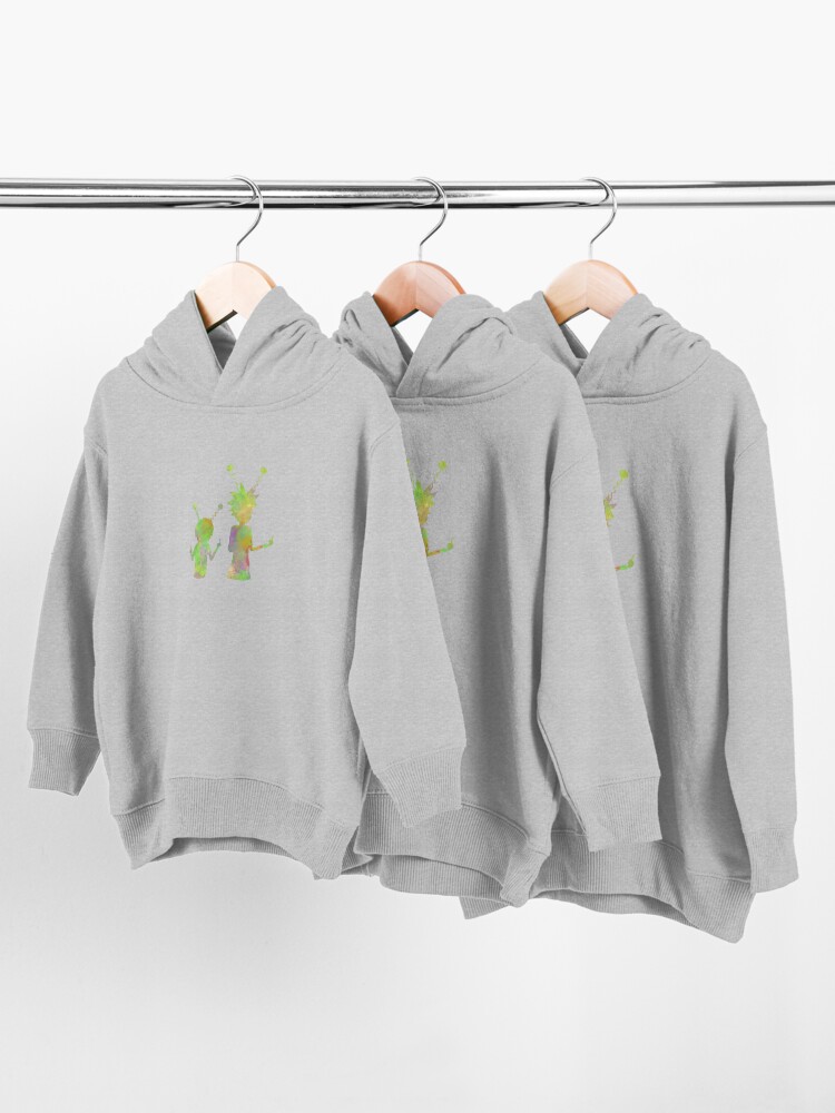 Alternate view of Rick and Morty silhouette - Peace among worlds Toddler Pullover Hoodie