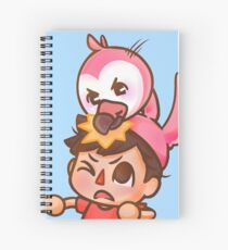 Cuaderno de espiral AlbertsStuff Flamingo