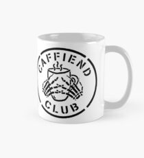 Misfits Caffiend Club black & white stencil design Mug