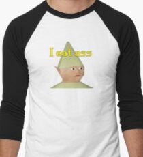 Camiseta ¾ bicolor para hombre Oldschool Runescape "Yo como culo"