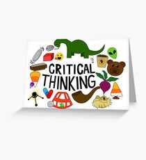 Critical Thinking Greeting Card