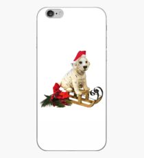 Puppy On A Sleigh iPhone Case