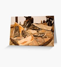the cobblers shop Greeting Card