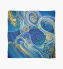 Blaue Spirale Tuch