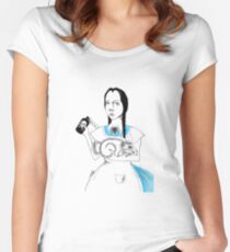 Wednesday in Wonderland Women's Fitted Scoop T-Shirt
