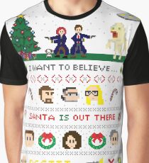 The X-Files Christmas - Santa is Out There Graphic T-Shirt