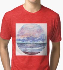 Sunset Ocean Sky | Paperness Tri-blend T-Shirt