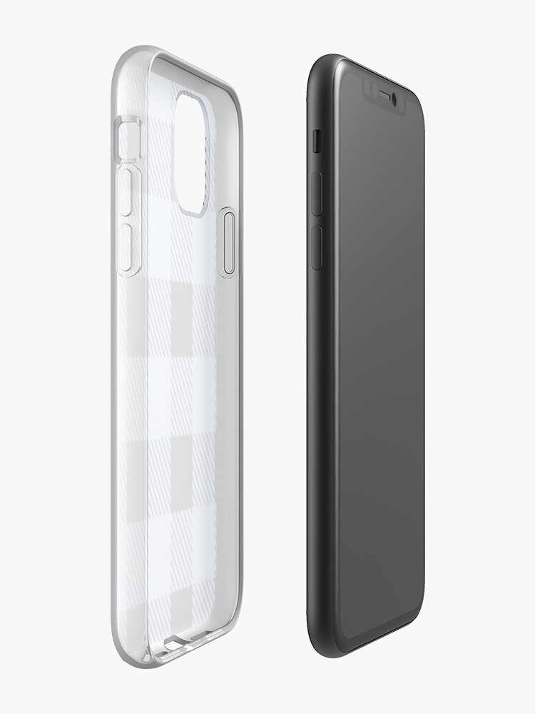 Coque iPhone « Plaid de Buffalo - Bleu Pastel », par altizzy