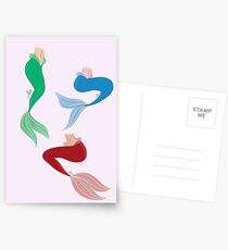 Mermaid tail Postcards