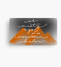 oh misty eye of the mountain below Canvas Print