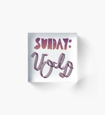 Sunday: Void Acrylic Block