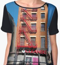 New York City, Manhattan, New York, downtown, #NeeYorkCity, #Manhattan, #NeeYork, #downtown, #buildings, #streets, #avenues, #skyscrapers, #cars, #pedestrians Chiffon Top