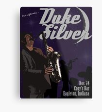 Duke Silver Metal Print