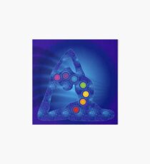 Yoga Pose Chakra Poster Art Board