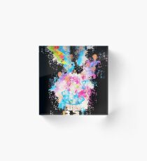 Babe girl bebe watercolor painted Acrylic Block