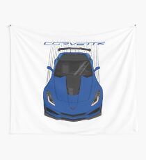 Corvette C7 ZR1 - Blue Wall Tapestry