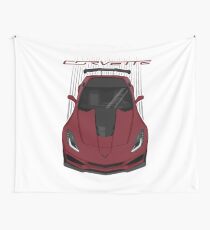 Corvette C7 ZR1 - Long Beach Red Wall Tapestry